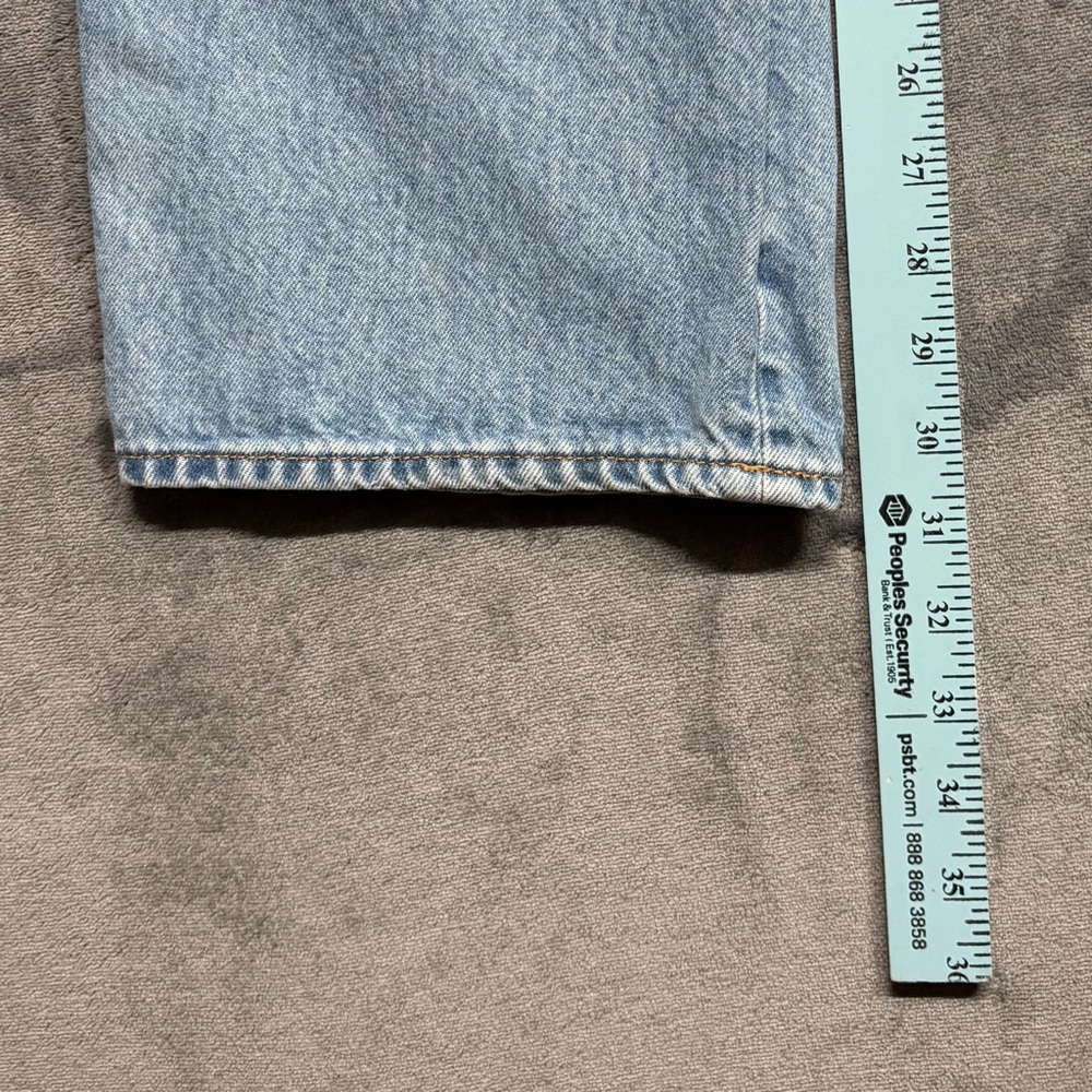Mid-Rise 90s Baggy Wide-leg Embellished Denim Jeans sz2 Button-Fly Cabincore - Picture 8 of 9